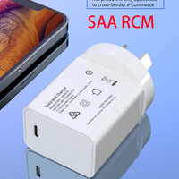 Adaptateur de chargeur mural USB-C 20W Shenzhen Lvxiangyuan, prise AU, charge rapide PD pour iPhone 11 12 13 14, téléphones mobiles intelligents, approuvé SAA