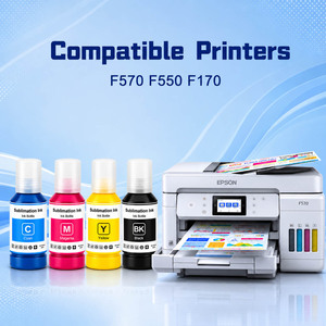 Tinta de Sublimación de 140 ml para Impresora de Escritorio Epson F570 F550 F170, 4 Colores K C M Y, Impresión por Transferencia de Calor, Venta al por Mayor - Product Image 2