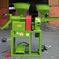 Machine combinée de décorticage du riz et du maïs, moulin domestique pour céréales et son, avec tamis vibrant pour la séparation des impuretés