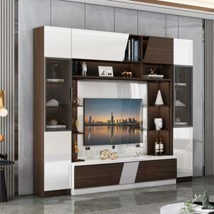 <b>TV</b> Wall Cabinet Modern Luxury Suspended <b>Unit</b> <b>Floating</b> <b>TV</b> Stand Design for Living Room Furniture - Product Image 3