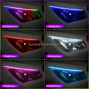 Auto Ultra Dunne Dag Rijdende Lichtstrip Start Scanlamp Koplamp Hulplichten Kleurrijke Richtingaanwijzer Drl Strip - Product Image 5