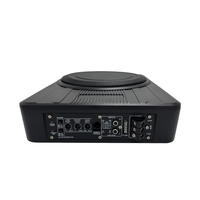 Subwoofer actif fin de 10 pouces sous le siège, 120W, haut-parleur de basses pour voiture entièrement en aluminium, apparence personnalisée, vente en gros