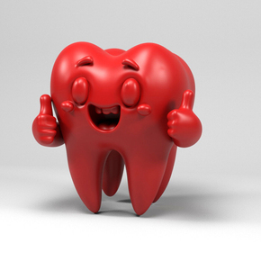 Trang trí polyresin tùy chỉnh figurine vui răng <span class=keywords><strong>3D</strong></span> mô hình - Product Image 5