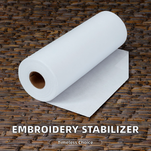 Estabilizador de Bordado Desgarrable, Ecológico, 100% Microfibra de Poliéster, Liso, 2.5 oz, Peso Medio, 12 Pulgadas x 50 Yardas - Product Image 2