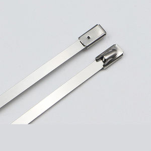 روابط كابلات من الفولاذ المقاوم للصدأ، روابط معدنية ذاتية القفل، متينة ومقاومة للعوامل الجوية ودرجات الحرارة العالية، درجة صناعية 304 316 - Product Image 3