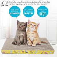 Grand grattoir pour chat en carton ondulé moderne (plat ou ondulé) – Jouet pour chat durable et résistant à l'usure