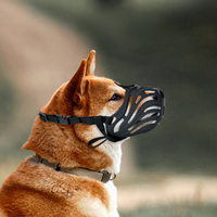 Muselière pour chiens de compagnie pour chiens de petite, moyenne et grande taille, masque respirant réglable pour chien, empêche les aboiements, panier anti-morsure, muselière pour chien