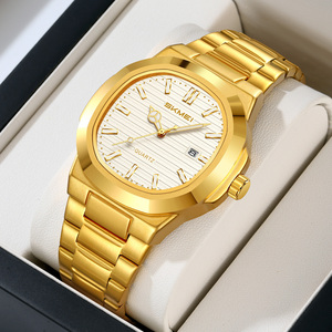 นาฬิกาควอตซ์ผู้ชายสุดหรู สลักโลโก้ได้ สายสแตนเลส หน้าปัดใหญ่ ดีไซน์ธุรกิจ กันน้ำ ราคาถูก ขายส่ง - Product Image 2