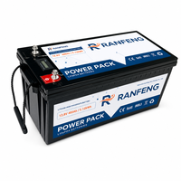 Grosir Pabrik Baterai Lithium LiFePO4 12V 24V 200Ah 400Ah BMS Solusi AC Parkir Truk Kustom