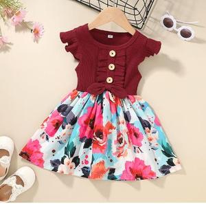 Robe florale tendance, nouveau design, style doux, en coton - Product Image 5