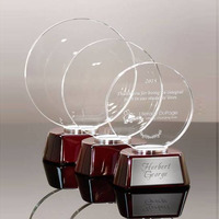 Plaque de remise en cristal personnalisée, 26mm, cadeau, tasse en verre illuminée pour la cognition, remise de diplôme et d'appréciation