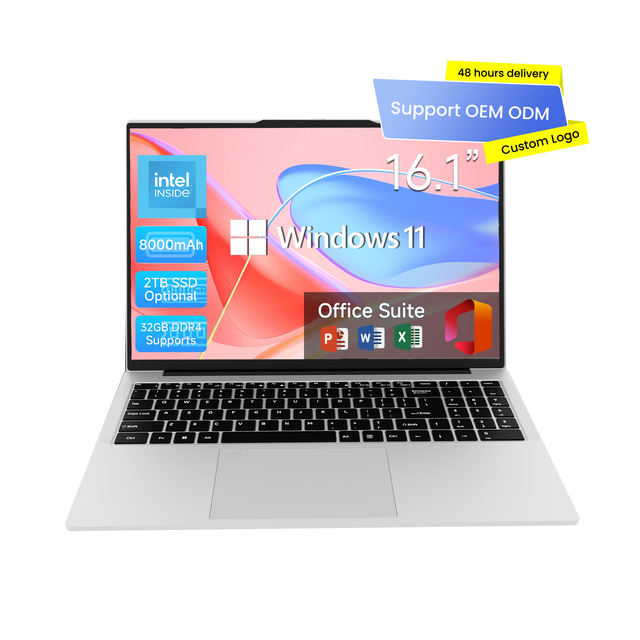 Yifang OEM/ODM Can Be Customized 16.1-inch Metal Body Intel Processor with 1.7GHz IPS Display English Version Business Laptops