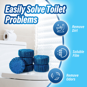 2pk 50g rắn tự động khử mùi dùng một lần làm sạch màu xanh tuôn ra nhà vệ sinh bát sạch hơn khối - Product Image 5