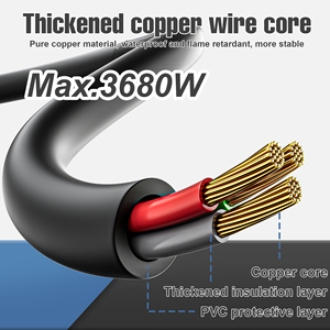 Fabrika yeni tasarım 2 çıkışları elektrik çıkışı 2 USB 1 tip-c dalgalanma koruyucusu uzatma soket güç şeridi - Product Image 6