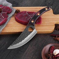 Xingye lame fixe épaisse lame fixe manche en bois rasoir tranchant volaille débone filet de pêche en acier allemand 6 pouces désossage