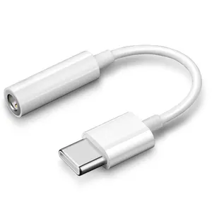 -Tipo C para 3.5mm Adaptador de Fone de Ouvido Cabo USB 3.1 Tipo C Usb-c Macho para AUX 3.5 jack Fêmea de áudio Para Xiaomi