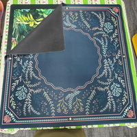 Tapis de mahjong personnalisé de style chinois, 33 pouces, en néoprène, motif de fête, antidérapant, en caoutchouc, inodore, couverture de table, livraison DDP USA