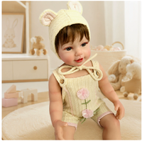 22 Zoll (55 cm) Reborn-Babypuppe, weicher Stoffkörper, Vinyl, realistische Simulations-Babypuppe, Kinderspielzeug & Sammlerstück