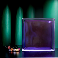 Bloc de verre creux carré standard pour pavage, structure creuse, insonorisant, isolant, décoratif