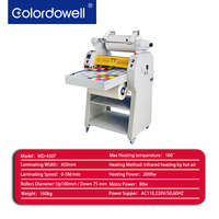 Machine à plastifier automatique Colordowell WD-450T, anti-frisottis, plastification recto-verso, transfert de feuille, formats A3/A4/A5/A6, 0-5m/min