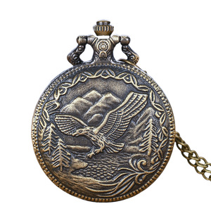 <span class=keywords><strong>Montre</strong></span> de poche sculptée en trois dimensions personnalisée et créative avec un aigle, <span class=keywords><strong>montre</strong></span> FOB pour <span class=keywords><strong>homme</strong></span>, affichage des chiffres arabes, pendentif à quartz - Product Image 6