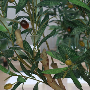 I1207 Arbre d'<span class=keywords><strong>olivier</strong></span> artificiel détachable en promotion avec <span class=keywords><strong>petit</strong></span> <span class=keywords><strong>pot</strong></span> en plastique <span class=keywords><strong>pour</strong></span> la décoration du salon et de l'entrée - Product Image 6