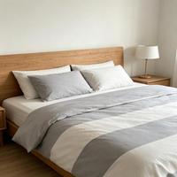 Offre Spéciale – Parure de Lit Portable en Polyester Bleu Taille Queen Personnalisable – Vente en Gros – Motifs Dessin Animé/À Rayures/Végétaux – Pour Maison, Hôtel, Hôpital