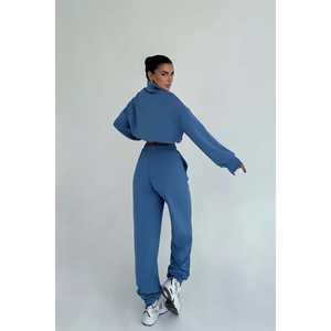 Survêtement d'entraînement Indigo Jagger personnalisé, coupe-vent, respirant, streetwear pour la gym, grandes tailles, imprimé, hiver - Product Image 1