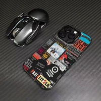 Étui de téléphone rétro en TPU Huabei pour 16 Pro Max/15 Pro/14 avec poignée de téléphone, style Ins, antichoc