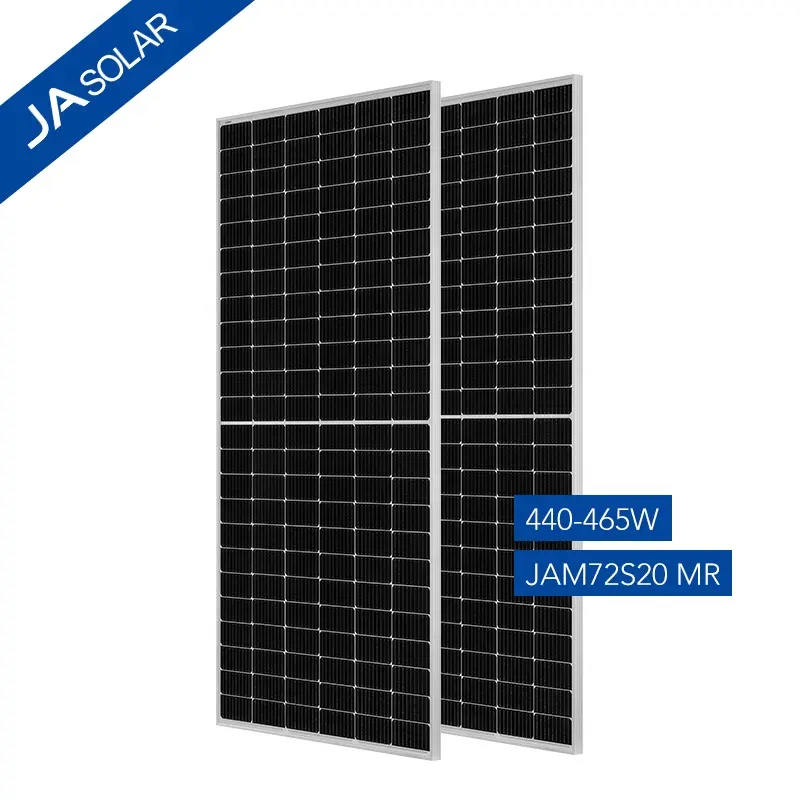 계층 1 솔라 패널 460 w perc monocrystalline 패널 하프 컷 144 ja solar 460 w 450 w pv 패널