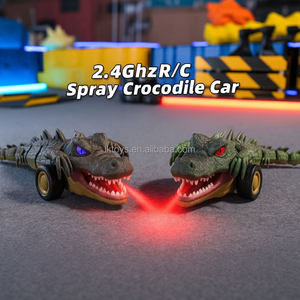 Jouets LK, crocodile télécommandé 2,4 GHz, rotation à 360 degrés, avec lumière, son et pulvérisation - Product Image 3
