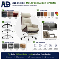 Fauteuil de Direction Moderne en Cuir Robuste et Grand Format, Ergonomique à Dossier Haut, Pivotant, Contemporain pour Bureau, Salon ou Hôtel