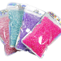 Lot de 5000 strass pour ongles en résine AB, 2-6mm, découpés à la machine, thermocollants, effet gelée, livraison rapide, 2 sacs, pour vêtements et chaussures