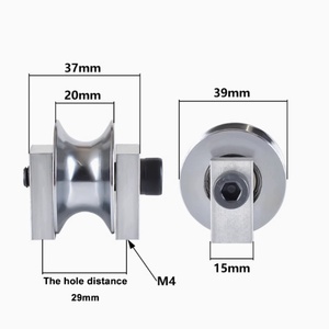 Polea de cobre trenzado con soporte y contrapeso de 39*20mm para fijación de arco de lanzador, distancia de fijación 29mm - Product Image 1