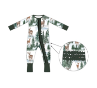Combinaison bébé vintage à fermeture éclair, imprimé patchwork rétro avec lettres, manches longues, body à volants