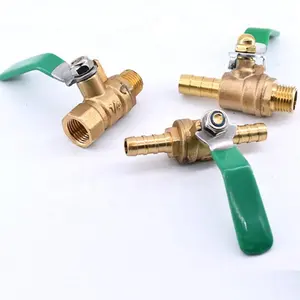 Valvula de bola de laton de alta calidad con llave ball valve brass pneumatic fitting connector