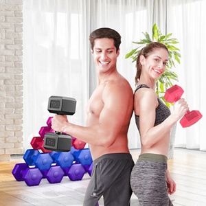 SANFAN vente en gros <span class=keywords><strong>pas</strong></span> <span class=keywords><strong>cher</strong></span> ensemble d'<span class=keywords><strong>haltères</strong></span> multi-fonction unisexe équipement de Fitness Hex <span class=keywords><strong>haltères</strong></span> en caoutchouc <span class=keywords><strong>acheter</strong></span> en ligne - Product Image 3