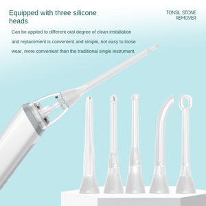 Kit Penghilang Batu <span class=keywords><strong>Tonsil</strong></span> Silikon Elektrik Carepik dengan 3 Mode & 5 Nozel untuk Perawatan dan Pembersihan Mulut - Product Image 3