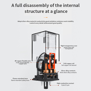 <span class=keywords><strong>Relais</strong></span> intermédiaire miniature série CNAOM MK2P Relaty <span class=keywords><strong>point</strong></span> de contact en alliage d'argent 8/11 broches - Product Image 4