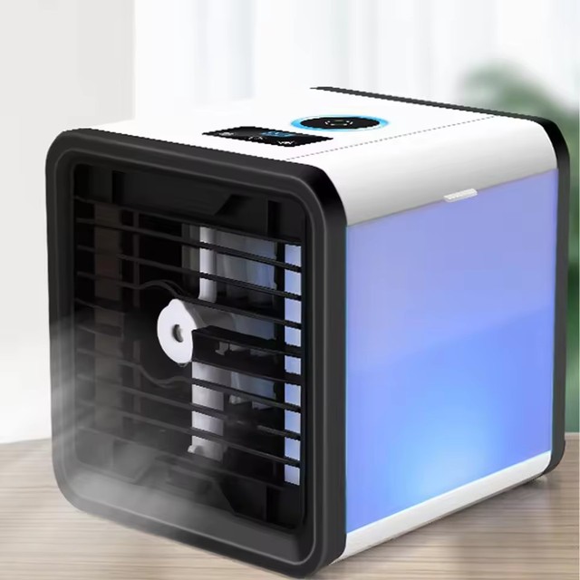 New Digital Display Spray Mini air Conditioner Fan Purification Humidification with Colorful Night Lights Summer Air Cooling Fan