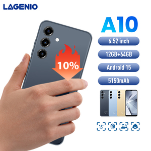 Teléfono Inteligente LAGENIO A10 Económico de Alta Calidad, Pantalla HD de 6.52 Pulgadas y 90 Hz, 12 GB + 64 GB, 5150 mAh, Ideal para Trabajo Remoto y Clases en Línea - Product Image 1