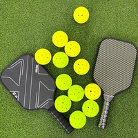 Vente en gros de balles de pickleball professionnelles sans bordure, perforées, 48 trous, approuvées par la PPA, moulées par injection, durabilité supérieure pour l'extérieur