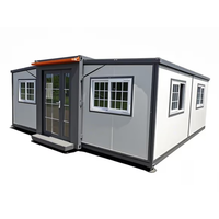 Maison préfabriquée modulaire moderne de 20 pieds ou 40 pieds, extensible, confortable, mobile et pliable, type conteneur.