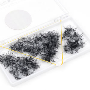 Super Matte Black 4D 5D 6D 8D Abanicos de pestañas sueltas Hechos a mano 1000 Fans Pro Curl Loose Promade Lashes - Product Image 2