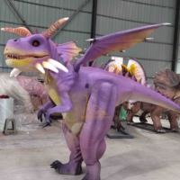 Costume de dinosaure réaliste pour adulte, costume de dragon animatronique réaliste pour les événements sur le thème des dinosaures
