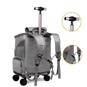 Mochila de Transporte de Luxo para Animais de Estimação com Rodas para Viagens Aéreas, Bolsa para Cães e Gatos com Alça Retrátil e Rodas 360 Graus - Product Image 2