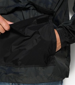2024 Polyester Windbreaker <strong>Jacket</strong> <strong>Lightweight</strong> <strong>Men</strong> <strong>Black</strong> Waterproof Camo Anorak Running <strong>Jacket</strong> - Product Image 4