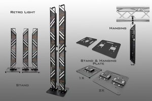 3x60W vàng retro Bar pixel <span class=keywords><strong>Strobe</strong></span> <span class=keywords><strong>LED</strong></span> ánh sáng sân khấu Retro Flash Retro ánh sáng sân khấu - Product Image 6