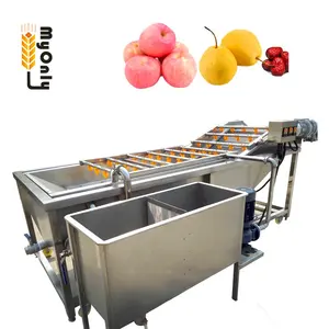 ce approved fruit cleaning waxing drying grading machine for citrus/lemon/tomato