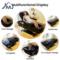 Fauteuil de salon de beauté électrique pour extensions de cils, lavage de cheveux, pédicure et spa capillaire japonais
